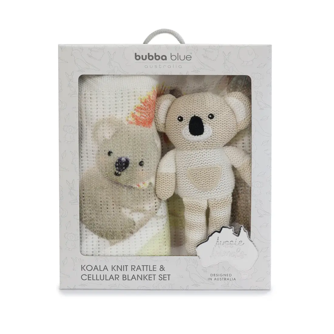 Bubba Blue Bubba Blue Koala Rattle & Cellular Blanket Gift Set