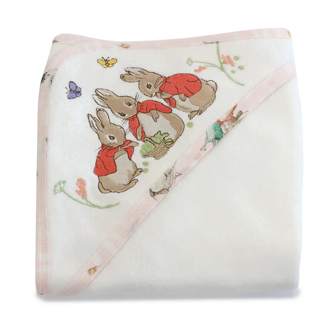 Bubba Blue Bubba Blue Peter Rabbit Flopsy Mopsy & Cottontail Hooded Towel