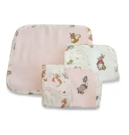 Bubba Blue Bubba Blue Peter Rabbit Flopsy Mopsy & Cottontail 3PK Face Washers