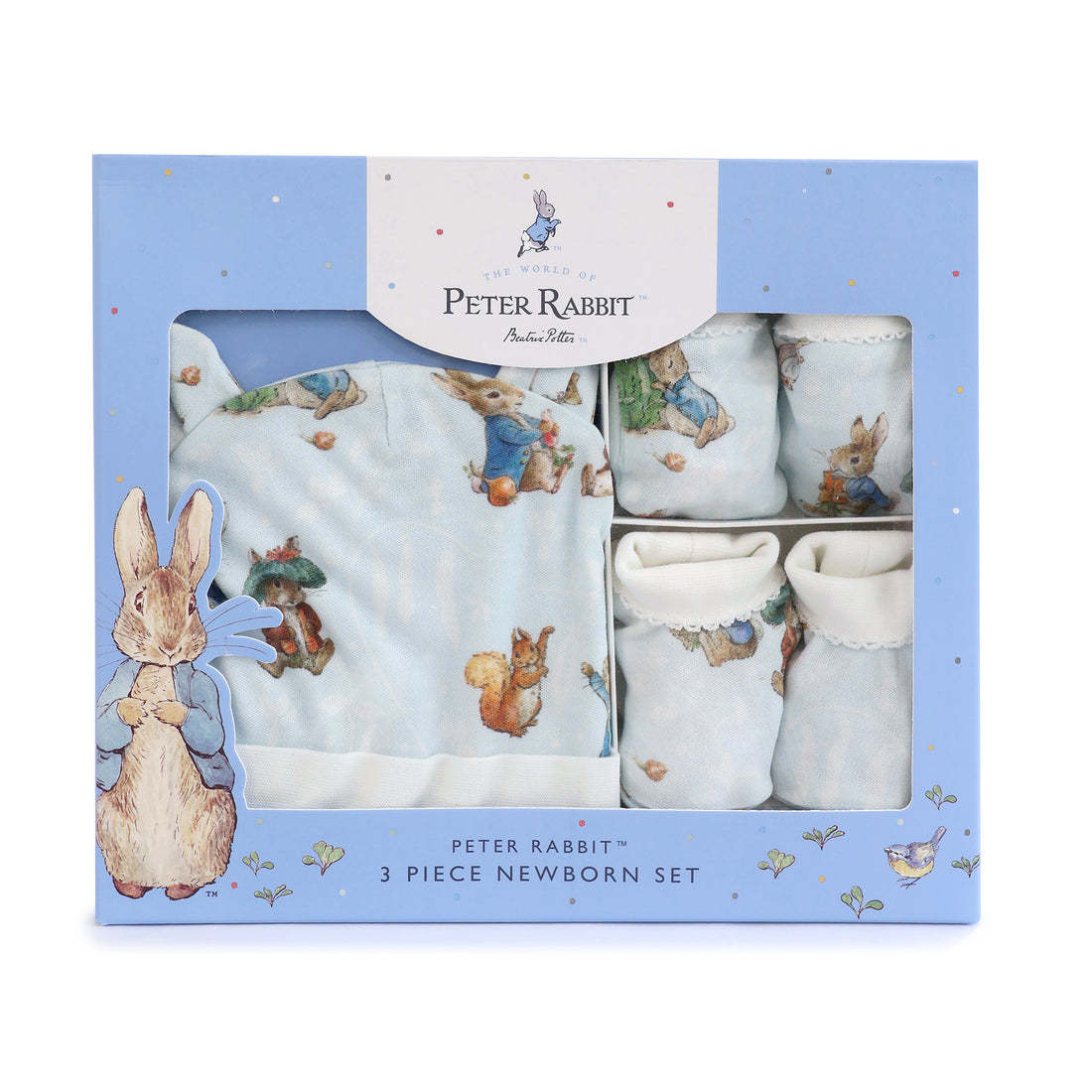 Bubba Blue Bubba Blue Peter Rabbit & Benjamin 3Pcs Layette Set