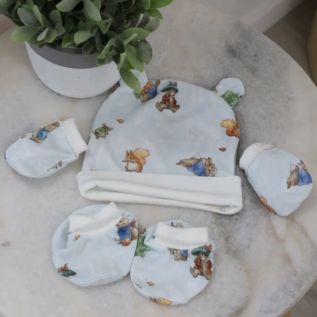 Bubba Blue Bubba Blue Peter Rabbit & Benjamin 3Pcs Layette Set