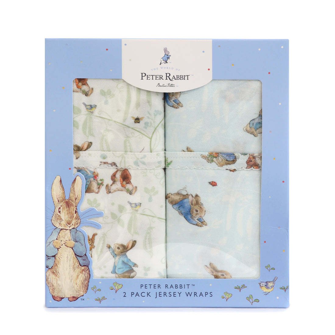 Bubba Blue Bubba Blue Peter Rabbit & Benjamin 2PK Jersey Wraps