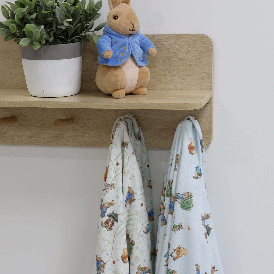Bubba Blue Bubba Blue Peter Rabbit & Benjamin 2PK Jersey Wraps
