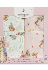 Bubba Blue Bubba Blue Peter Rabbit Flopsy Mopsy & Cottontail 2PK Jersey Wraps