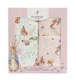 Bubba Blue Bubba Blue Peter Rabbit Flopsy Mopsy & Cottontail 2PK Jersey Wraps