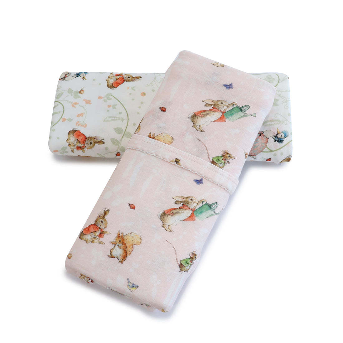 Bubba Blue Bubba Blue Peter Rabbit Flopsy Mopsy & Cottontail 2PK Jersey Wraps