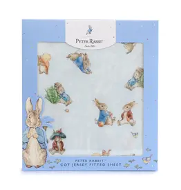 Bubba Blue Bubba Blue Peter Rabbit & Benjamin Cot Fitted Sheet