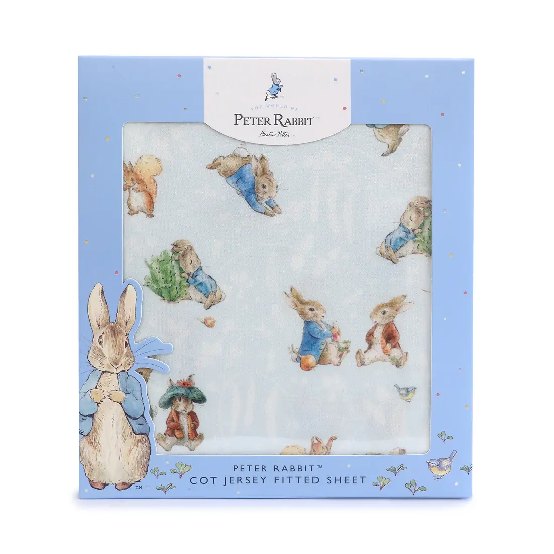 Bubba Blue Bubba Blue Peter Rabbit & Benjamin Cot Fitted Sheet