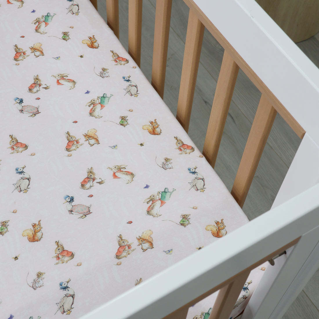 Bubba Blue Bubba Blue Peter Rabbit Flopsy Mopsy & Cottontail Cot Fitted Sheet
