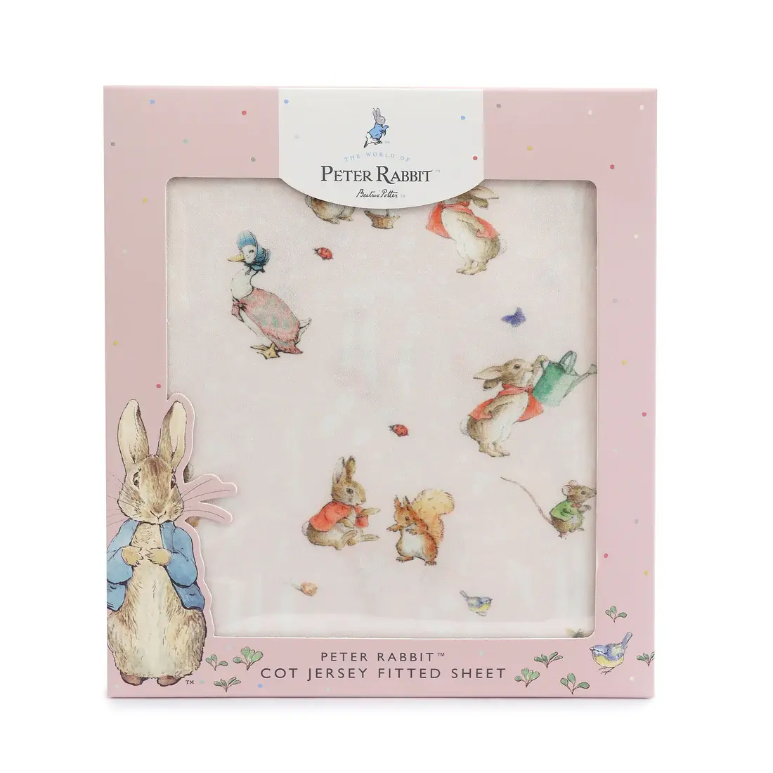 Bubba Blue Bubba Blue Peter Rabbit Flopsy Mopsy & Cottontail Cot Fitted Sheet