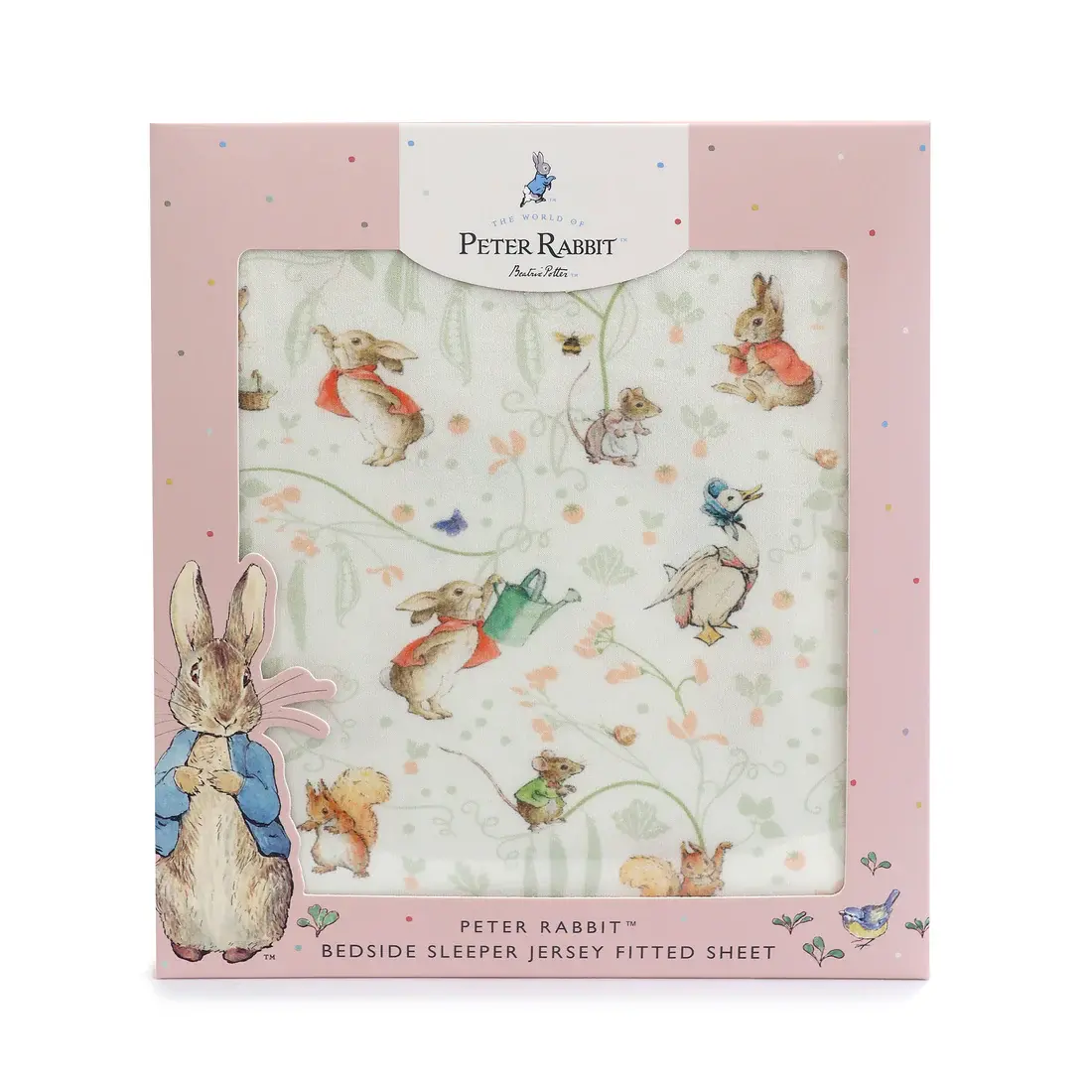 Bubba Blue Bubba Blue Peter Rabbit Flopsy Mopsy & Cottontail Bedside Sleeper Fitted Sheet
