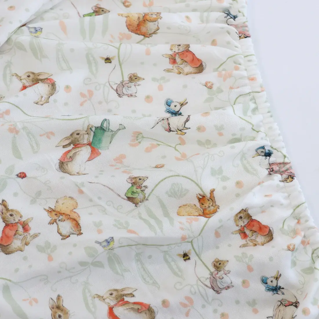 Bubba Blue Bubba Blue Peter Rabbit Flopsy Mopsy & Cottontail Bedside Sleeper Fitted Sheet