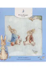 Bubba Blue Bubba Blue Peter Rabbit & Benjamin Bunny Digital Print Cellular Blanket