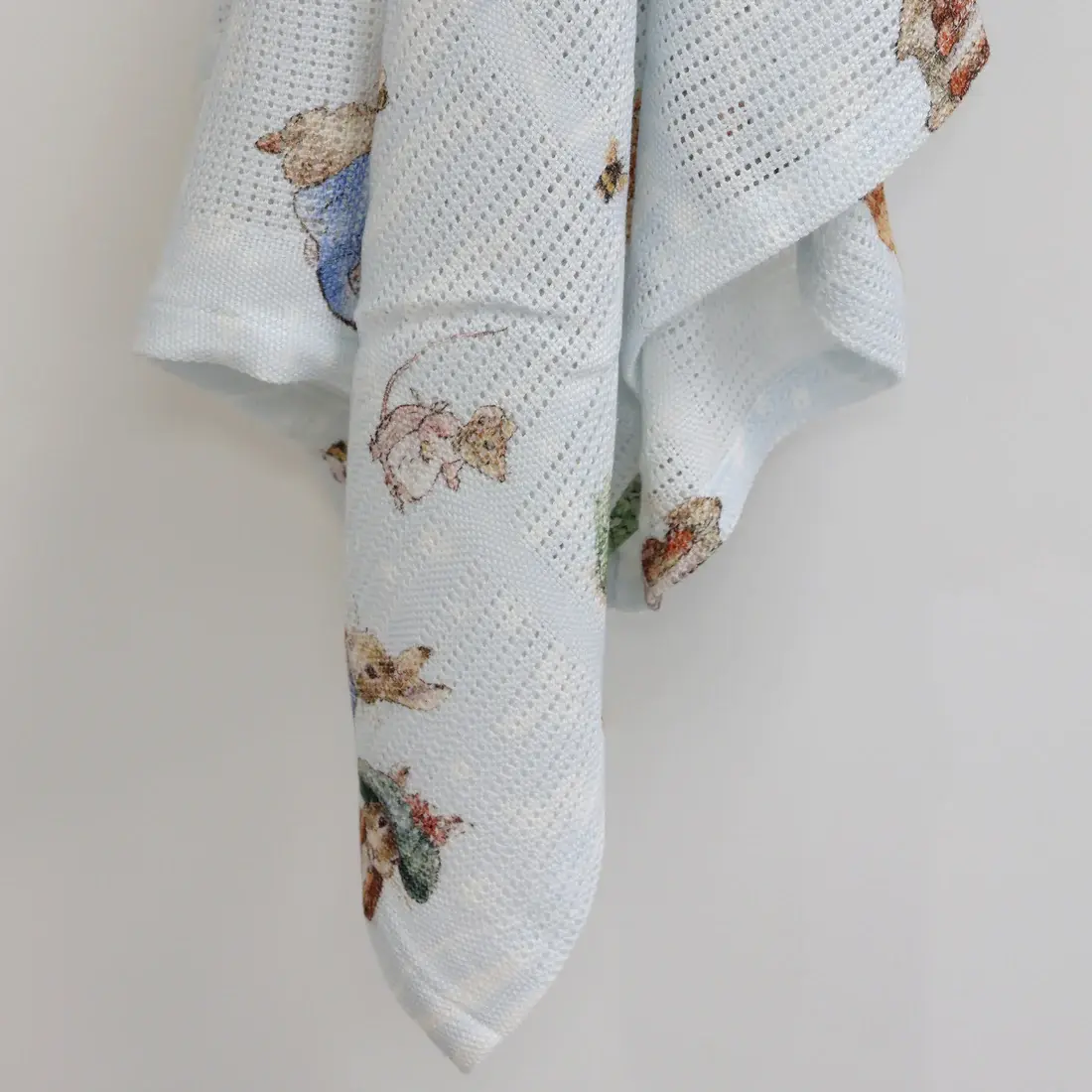 Bubba Blue Bubba Blue Peter Rabbit & Benjamin Bunny Digital Print Cellular Blanket