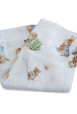 Bubba Blue Bubba Blue Peter Rabbit & Benjamin Bunny Digital Print Cellular Blanket