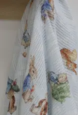 Bubba Blue Bubba Blue Peter Rabbit & Benjamin Bunny Digital Print Cellular Blanket