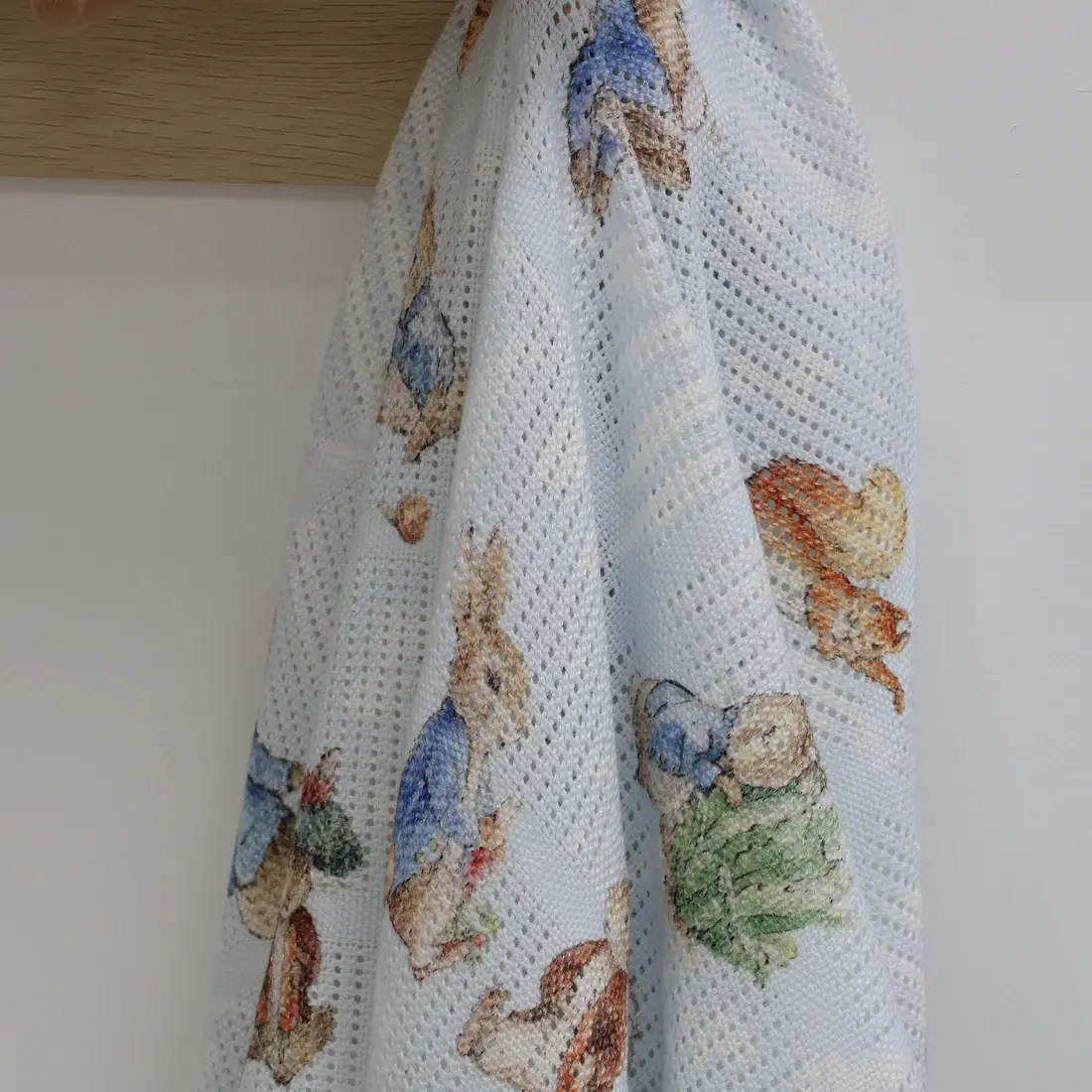 Bubba Blue Bubba Blue Peter Rabbit & Benjamin Bunny Digital Print Cellular Blanket