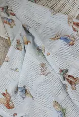 Bubba Blue Bubba Blue Peter Rabbit & Benjamin Bunny Digital Print Cellular Blanket