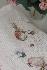 Bubba Blue Bubba Blue Peter Rabbit Flopsy Mopsy & Cottontail Digital Print Cellular Blanket