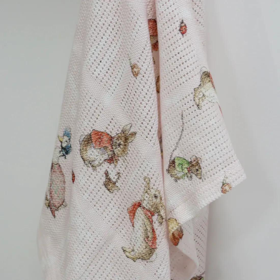 Bubba Blue Bubba Blue Peter Rabbit Flopsy Mopsy & Cottontail Digital Print Cellular Blanket