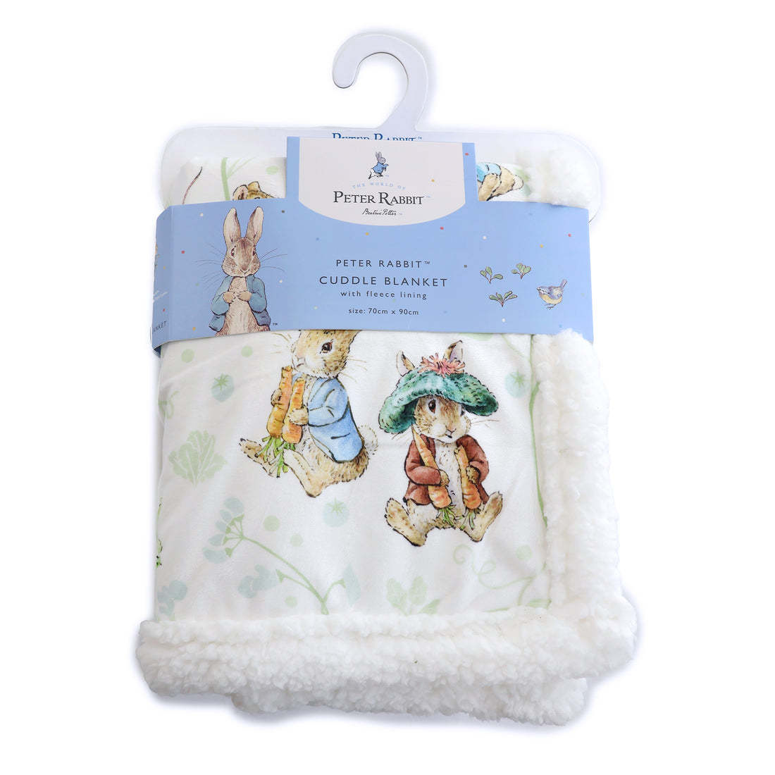 Bubba Blue Bubba Blue Peter Rabbit & Benjamin Bunny Cuddle Blanket