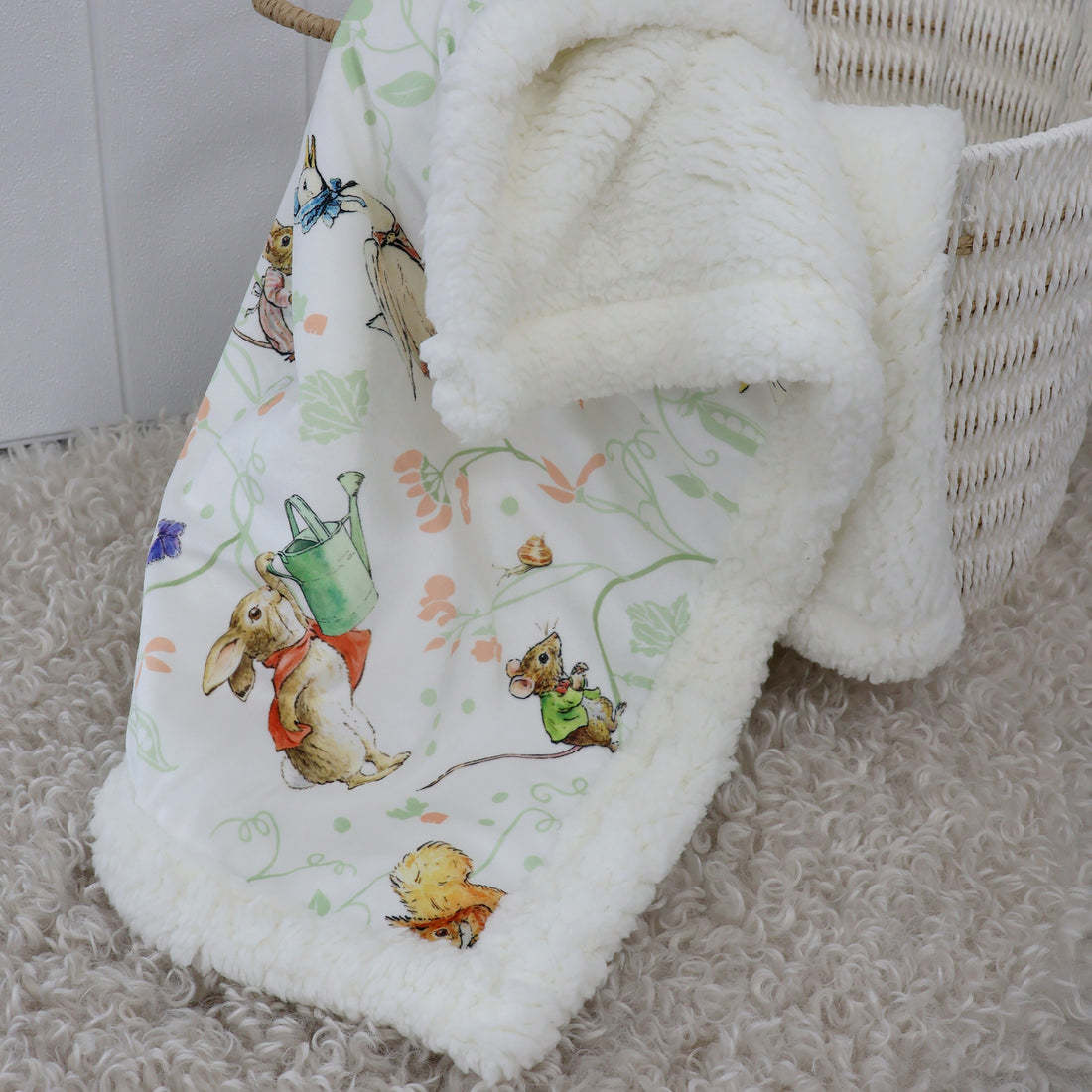 Bubba Blue Bubba Blue Peter Rabbit Flopsy Mopsy & Cottontail Cuddle Blanket