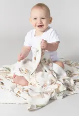 Bubba Blue Bubba Blue Adventure Bamboo Digital Print Cellular Blanket