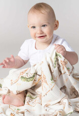 Bubba Blue Bubba Blue Adventure Bamboo Digital Print Cellular Blanket