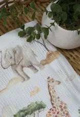 Bubba Blue Bubba Blue Adventure Bamboo Digital Print Cellular Blanket