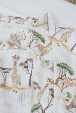 Bubba Blue Bubba Blue Adventure Bamboo Digital Print Cellular Blanket