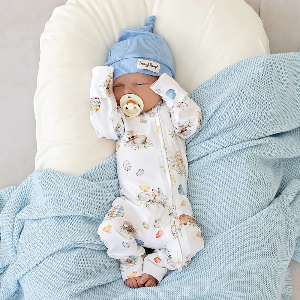 Snuggle Hunny Kids Snuggle Hunny Flopsy Bunnies Organic Snugglesuit Convertible Romper