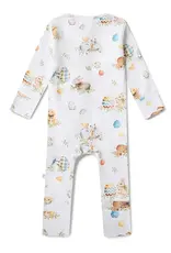 Snuggle Hunny Kids Snuggle Hunny Flopsy Bunnies Organic Snugglesuit Convertible Romper