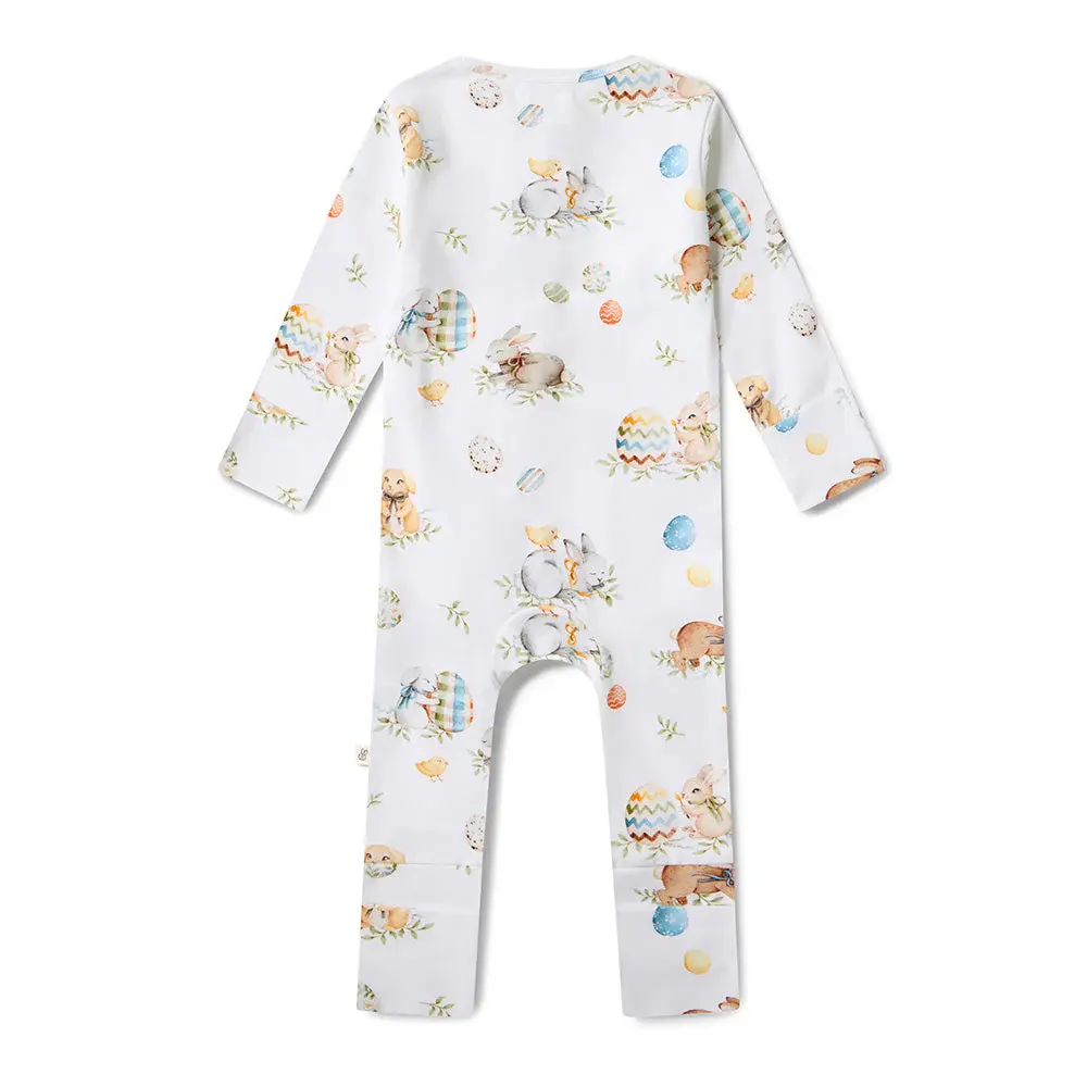 Snuggle Hunny Kids Snuggle Hunny Flopsy Bunnies Organic Snugglesuit Convertible Romper