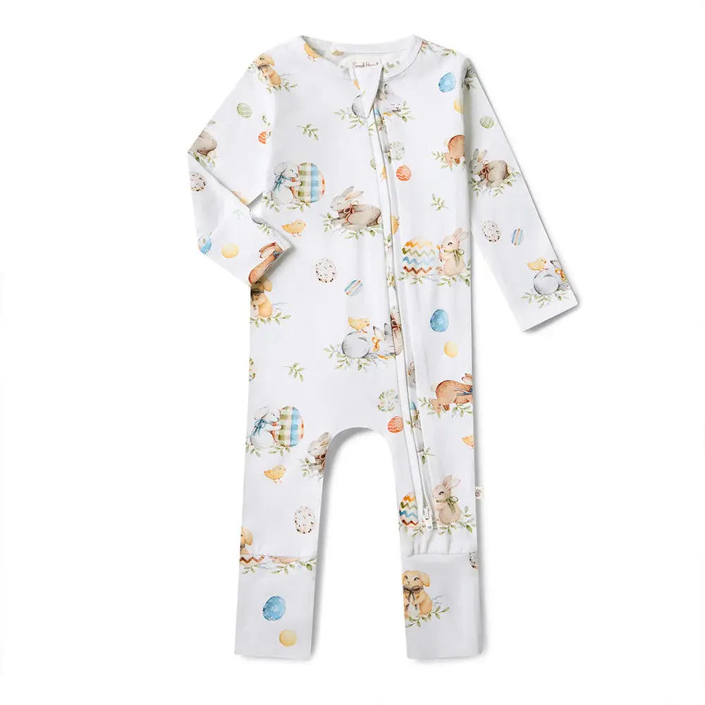 Snuggle Hunny Kids Snuggle Hunny Flopsy Bunnies Organic Snugglesuit Convertible Romper