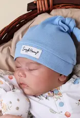 Snuggle Hunny Kids Snuggle Hunny Bluebell Ribbed Organic Knotted Beanie