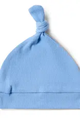 Snuggle Hunny Kids Snuggle Hunny Bluebell Ribbed Organic Knotted Beanie