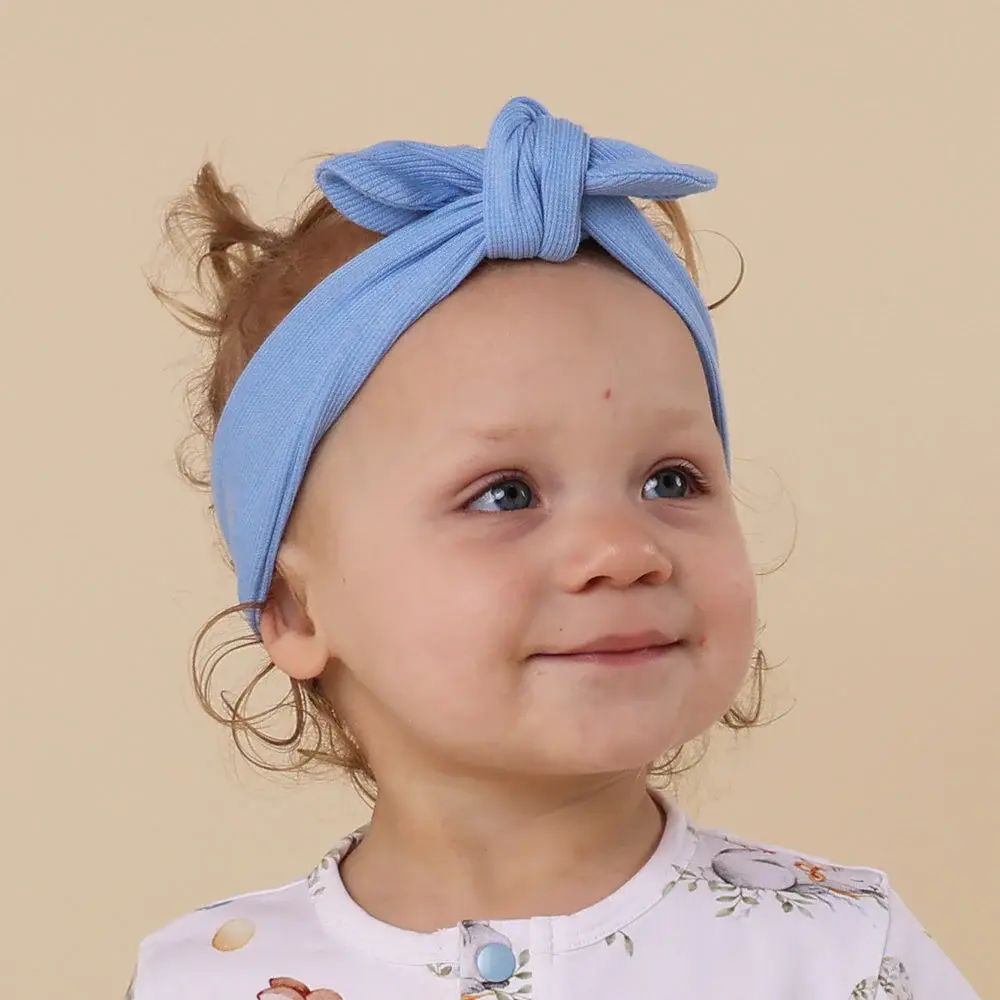 Snuggle Hunny Kids Snuggle Hunny Bluebell Ribbed Organic Topknot