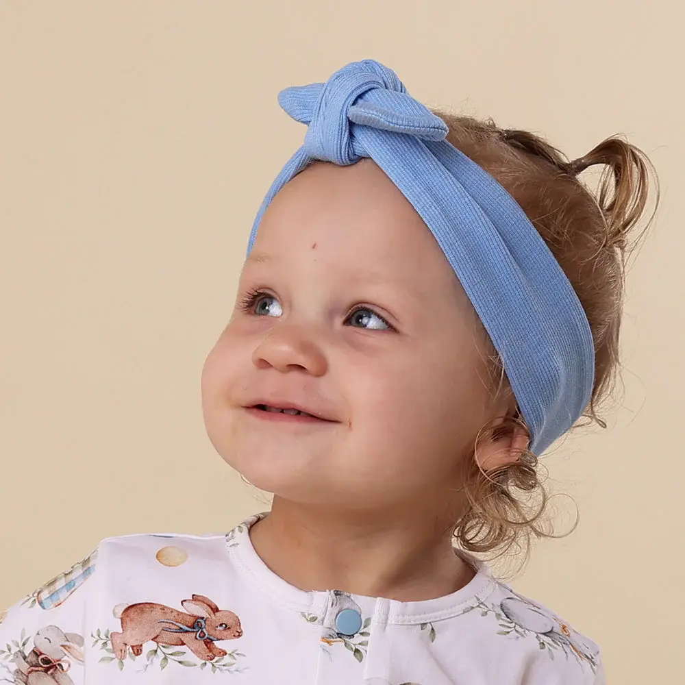 Snuggle Hunny Kids Snuggle Hunny Bluebell Ribbed Organic Topknot