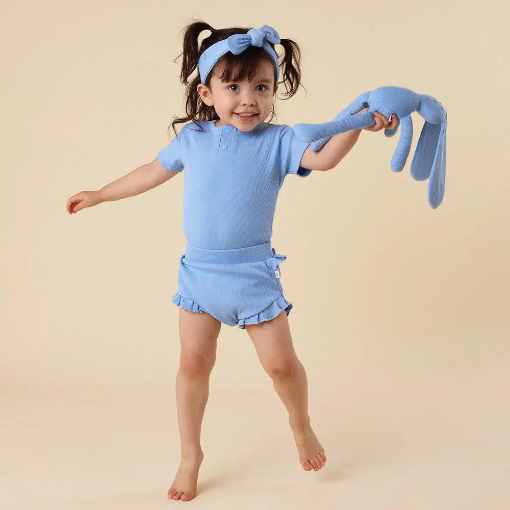 Snuggle Hunny Kids Snuggle Hunny Bluebell Short Sleeve Organic Bodysuit