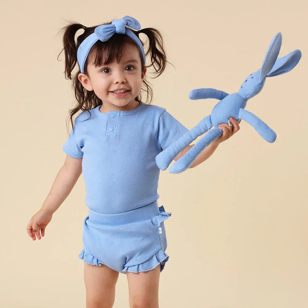 Snuggle Hunny Kids Snuggle Hunny Bluebell Short Sleeve Organic Bodysuit