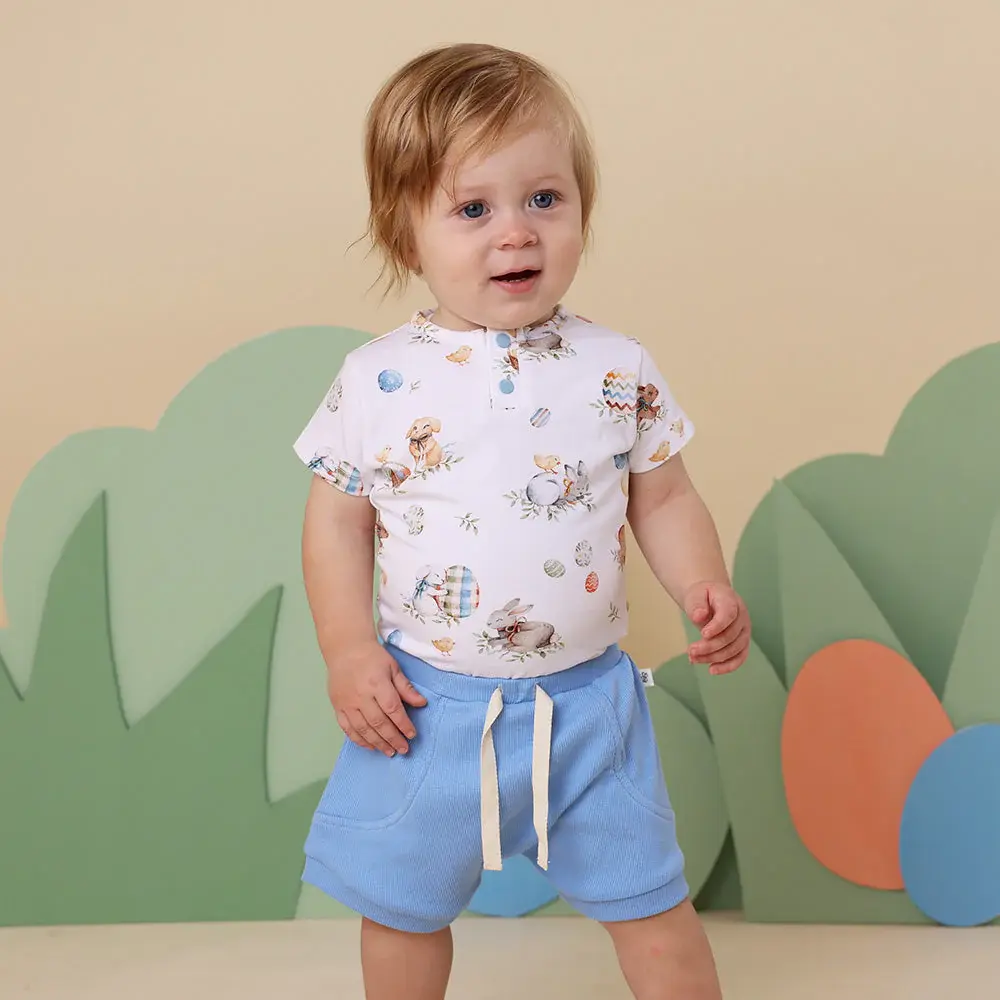 Snuggle Hunny Kids Snuggle Hunny Bluebell Organic Shorts