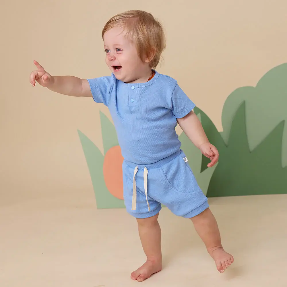 Snuggle Hunny Kids Snuggle Hunny Bluebell Organic Shorts