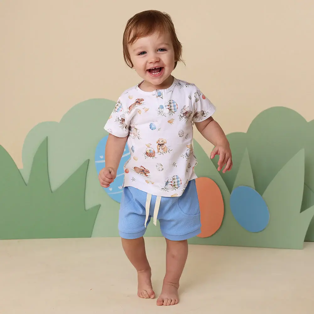 Snuggle Hunny Kids Snuggle Hunny Bluebell Organic Shorts