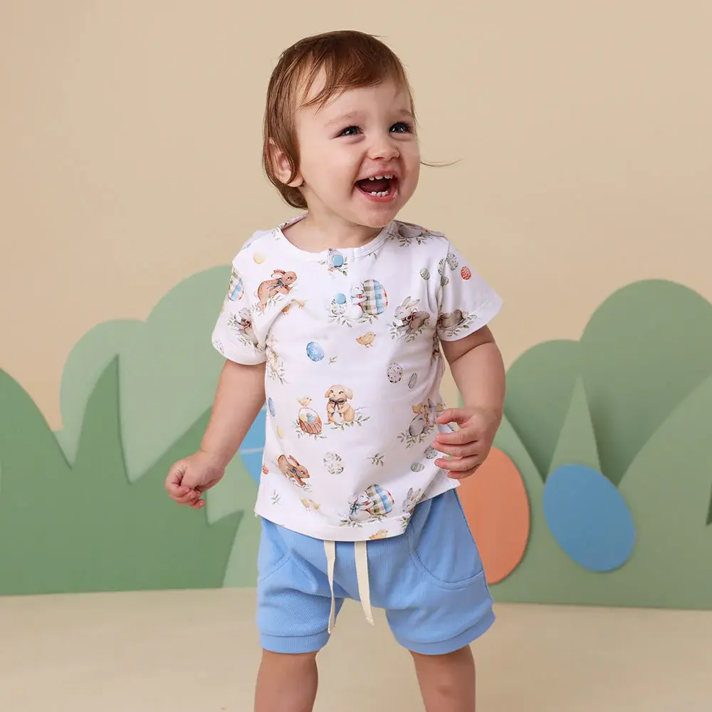 Snuggle Hunny Kids Snuggle Hunny Bluebell Organic Shorts