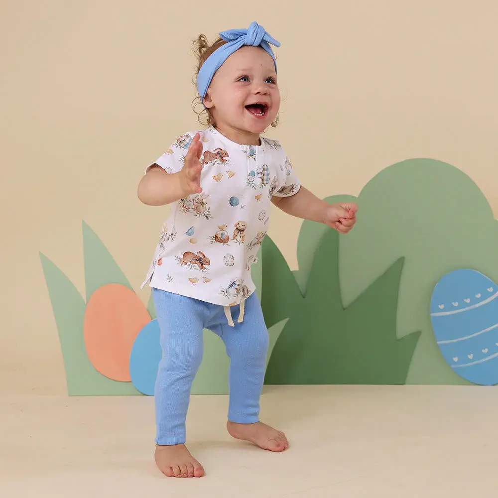 Snuggle Hunny Kids Snuggle Hunny Bluebell Organic Pants - 6-12 Months (0)