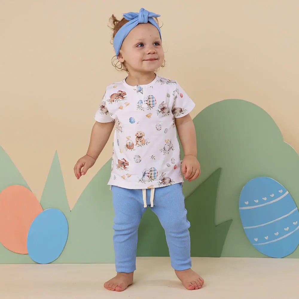 Snuggle Hunny Kids Snuggle Hunny Bluebell Organic Pants - 6-12 Months (0)