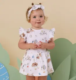 Snuggle Hunny Kids Snuggle Hunny Flopsy Bunnies Short Sleeve Organic Dress