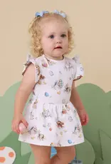 Snuggle Hunny Kids Snuggle Hunny Flopsy Bunnies Short Sleeve Organic Dress
