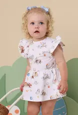 Snuggle Hunny Kids Snuggle Hunny Flopsy Bunnies Short Sleeve Organic Dress