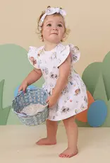 Snuggle Hunny Kids Snuggle Hunny Flopsy Bunnies Short Sleeve Organic Dress